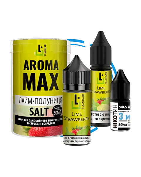 Набор для самозамеса Flavorlab Aroma MAX Лайм Клубника 8399231 фото