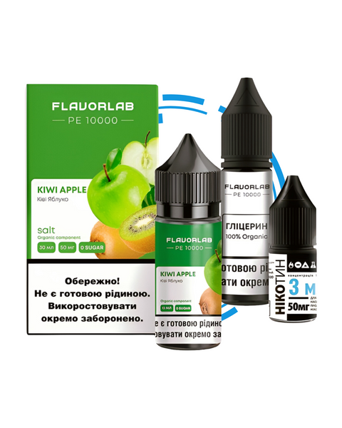 Набор для самозамеса Flavorlab PE 10000 Kiwi Apple 7826976 фото