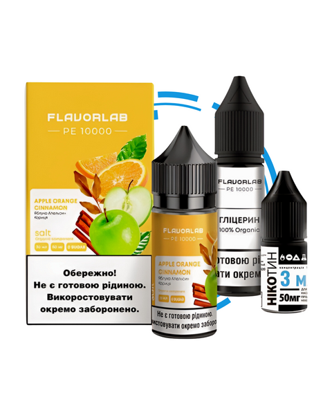 Набор для самозамеса FlavorLab PE 10000 Apple Orange Cinnamon 7826953 фото