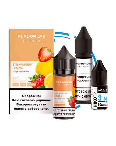 Набір для самозамісу Flavorlab PE 10000 Strawberry Lemon 7826960 фото