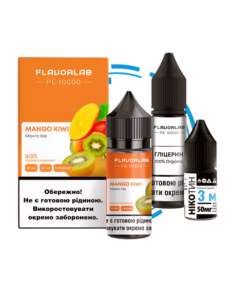 Набор для самозамеса Flavorlab PE 10000 Mango Kiwi 7826966 фото