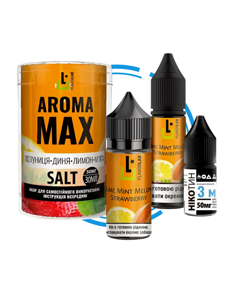 Набір для самозамісу Flavorlab Aroma MAX Полуниця Диня Лимон М'ята 8399226 фото