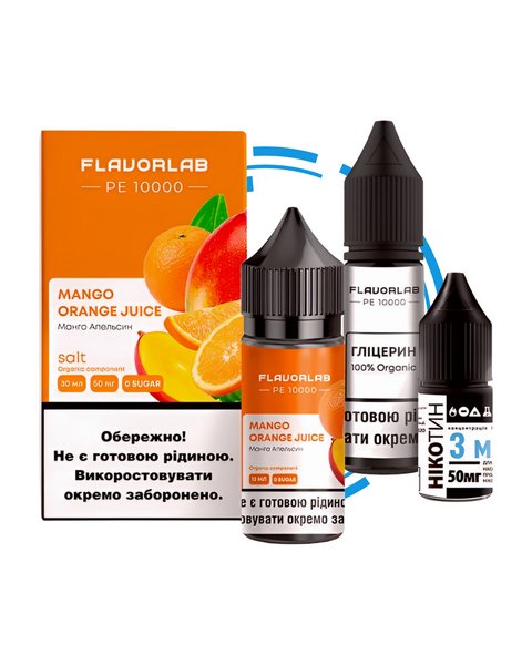 Набор для самозамеса Flavorlab PE 10000 Mango Orange Juice 7826984 фото